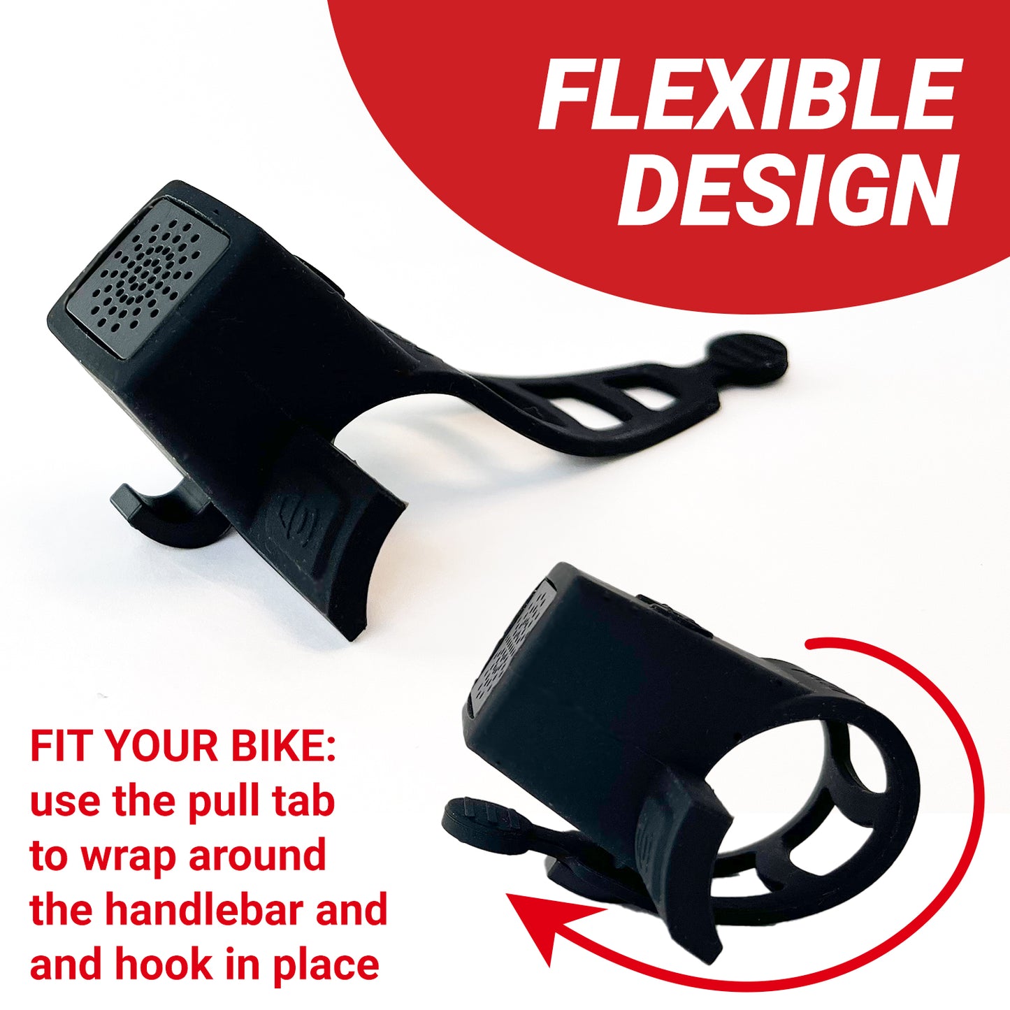 Yowl Rechargeable Bike Horn with Squeeze Trigger for Instant Alerts (Right Handlebar | Black)