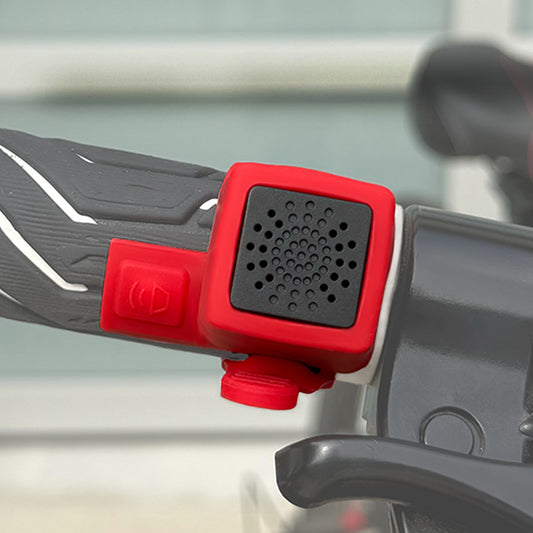 Yowl Rechargeable Bike Horn with Squeeze Trigger for Instant Alerts (Right-Handlebar | Red)