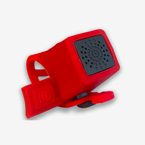 Yowl Rechargeable Bike Horn with Squeeze Trigger for Instant Alerts (Right-Handlebar | Red)